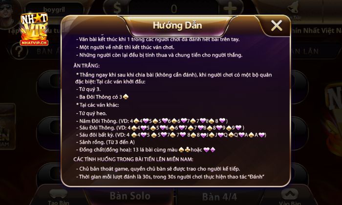 Tiến lên miền Nam Nhatvip Quy định thưởng phạt rõ ràng